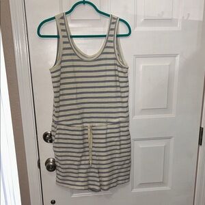 Old Navy Striped Sleeveless Terry Romper